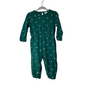 OLD NAVY Girl’s Printed Long Sleeve Jumpsuit / Size: 12-18 Months